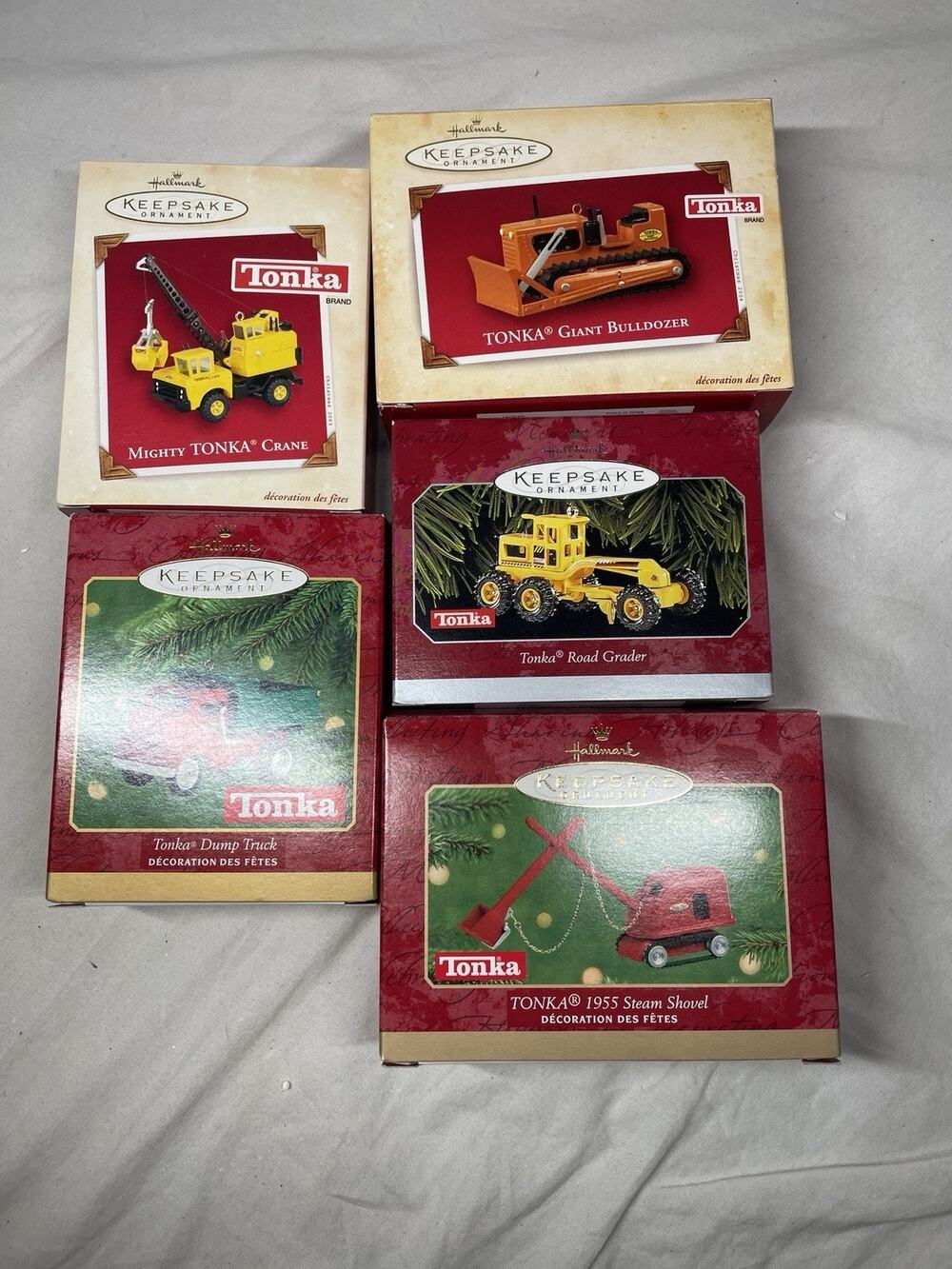 Lot Of 5 Hallmark Tonka Ornaments-Great Condition!!!!